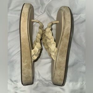 Aerosoles Phoebe tan Suede Leather
Flip Flop Thong Platform Sandal